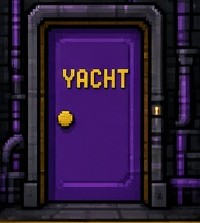 Locked yacht door
